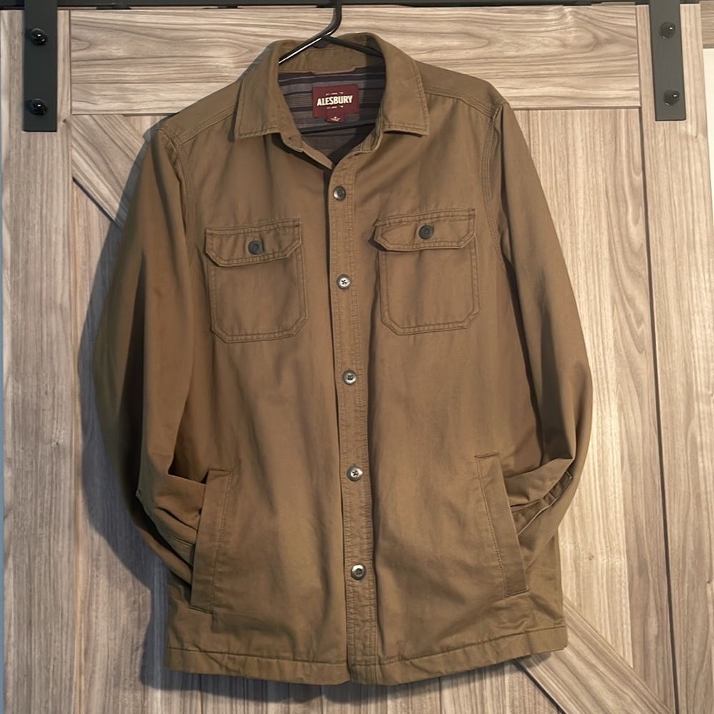 Alesbury men’s lightweight olive drab jacket medium